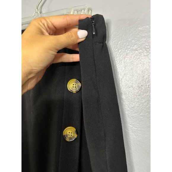 Mango Button Black Skirt Size XS - Picture 4 of 7
